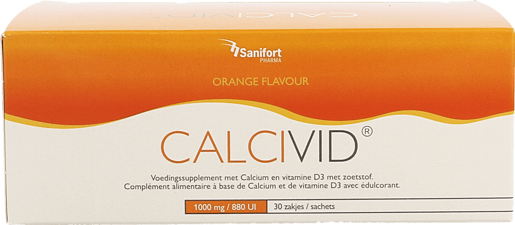 Calcivid 1000 mg/880IEOrange Zakjes 30 
