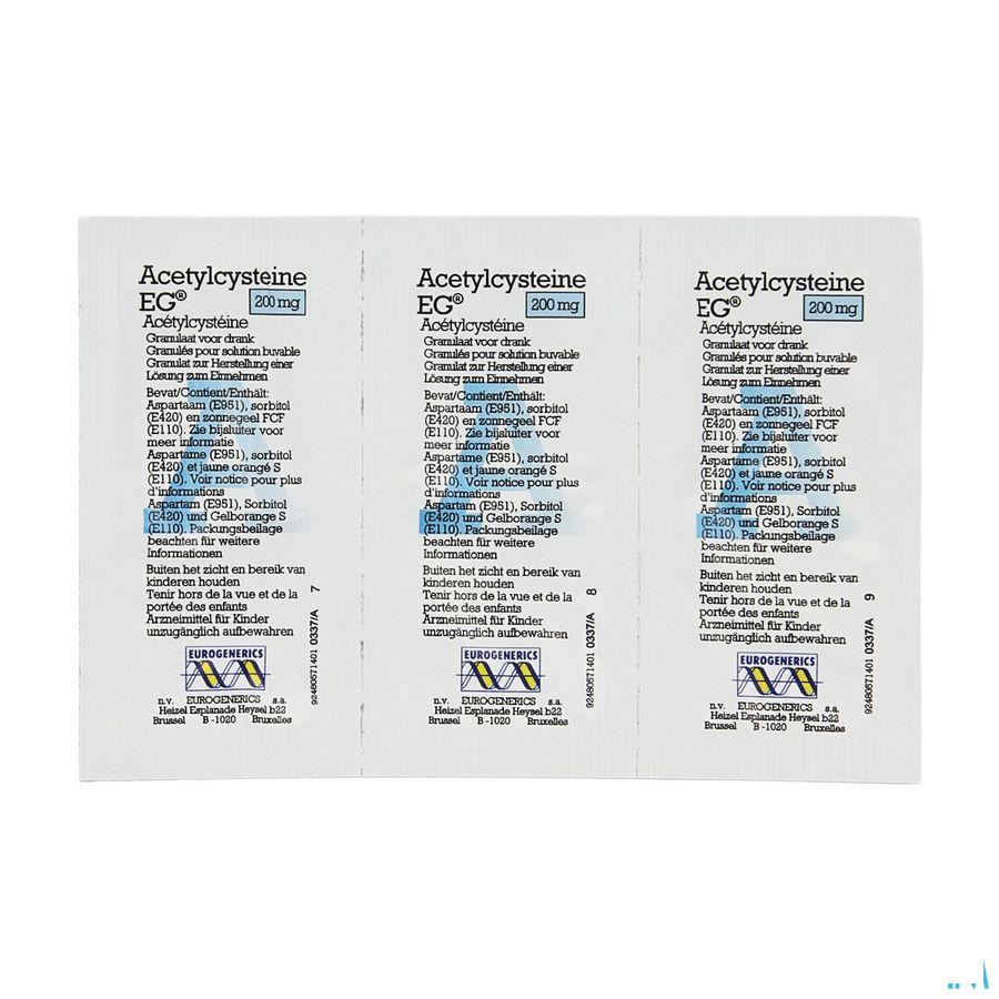 Acetylcysteine EG Zakjes 30x200 mg  -  EG