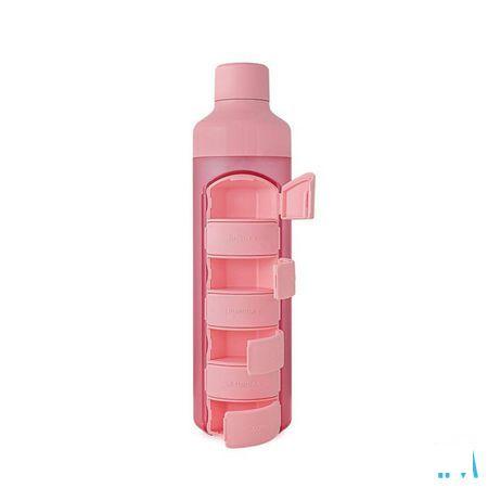 Yos Water Bottle & Pill Box Weekly Perfect Pink