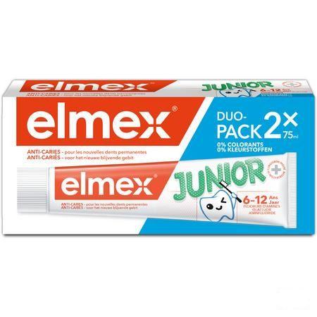 Dentifrice Elmex Junior Tube 2x75 ml