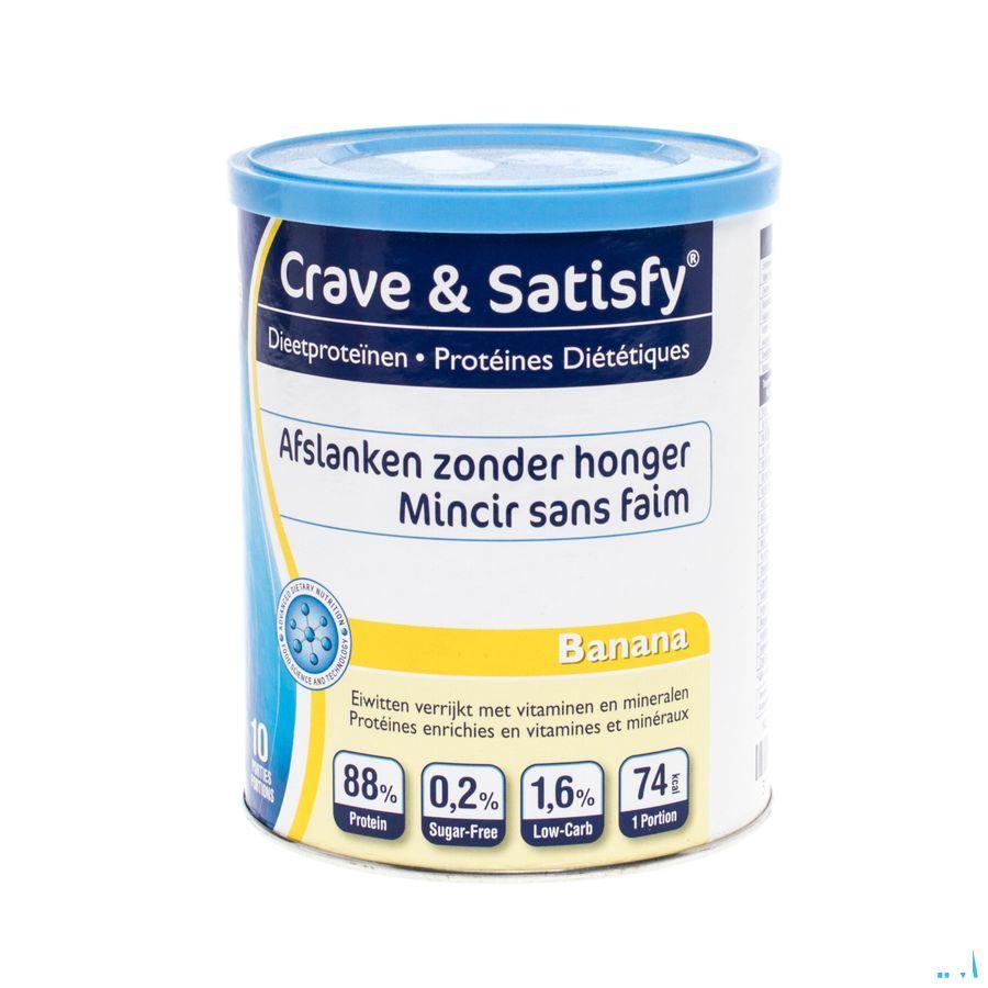 Crave & Satisfy Dieetproteinen Banana Pot 200 gr