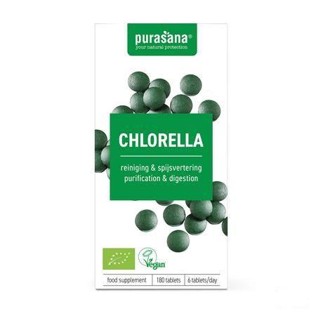 Purasana Chlorella Broken Cell Wall Bio Comprimes 180