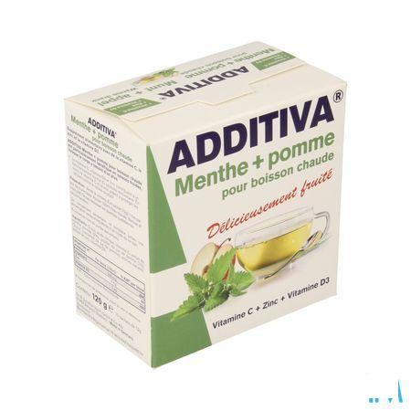 Additiva Warme Drank Munt Appel Zakje 10x12g  -  Bomedys
