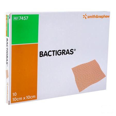 Bactigras Verband 10cmx10cm 10 7457  -  Smith Nephew