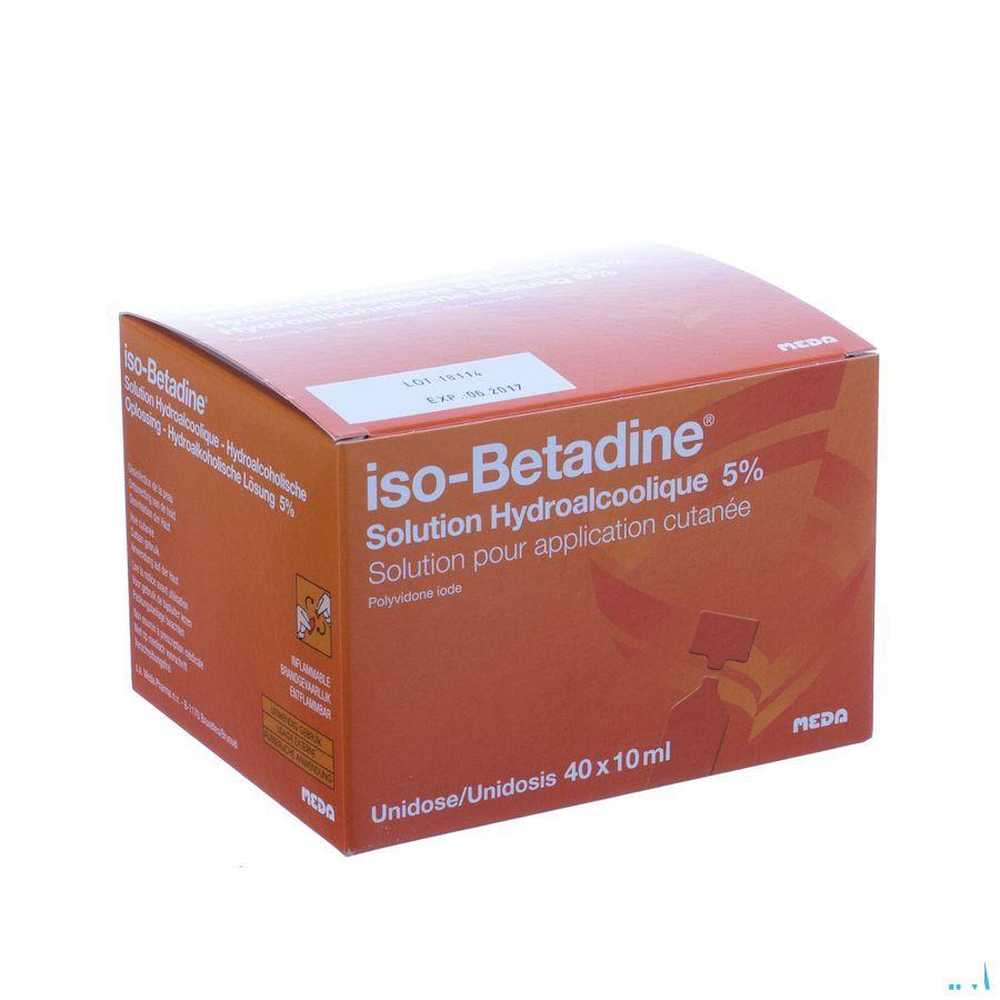 Iso Betadine Sol Hydroalcoolique 5%  40 X 10 ml