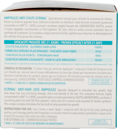 Ecrinal A/Haaruitval Amp 10 x 5ml
