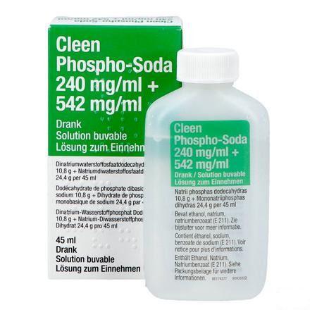 Cleen Phospho-soda 11 gr/24 gr Drinkbare Oplossing Flacon 45 ml