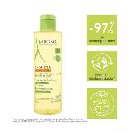 Aderma Exomega Control Olie Emolierend Tube 500 ml  -  Aderma