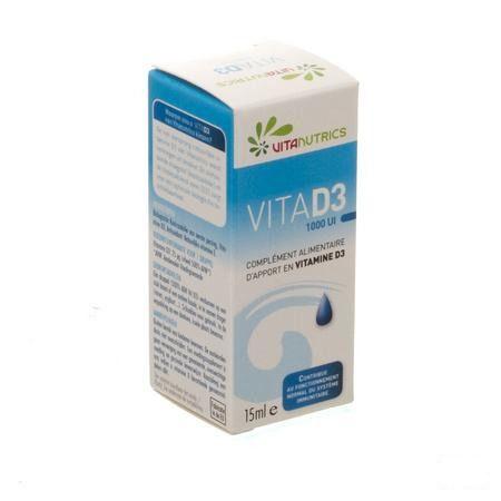Vita D3 1000UI Vitanutrics Druppels 15 ml 