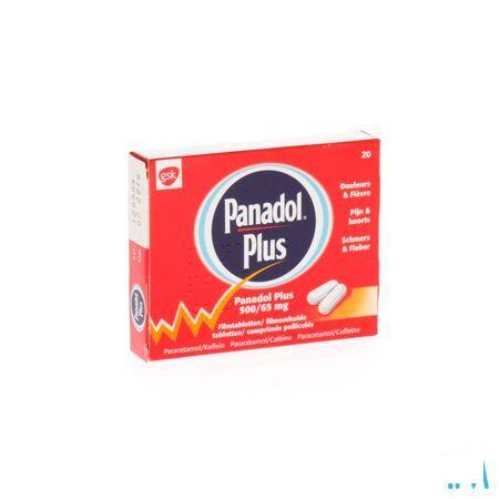 Panadol Plus 500 mg/65mg Comp Pell 20