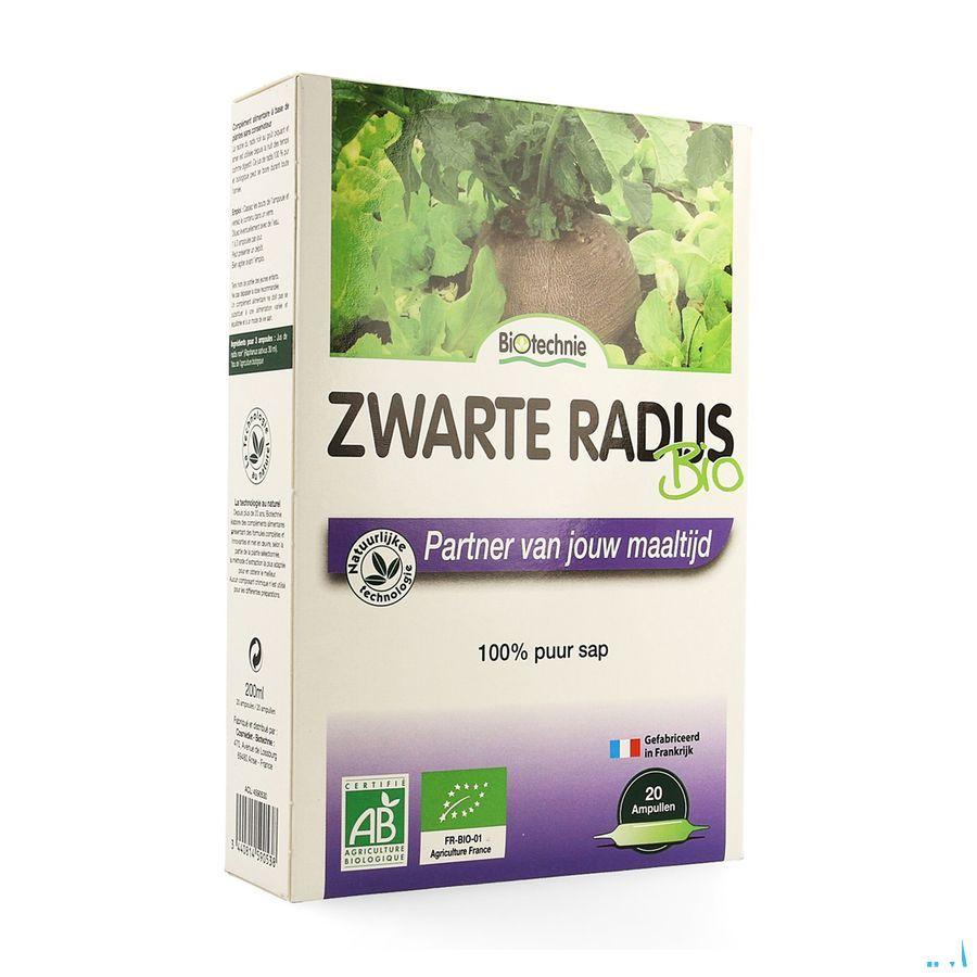 Zwarte Radijs Bio Ampullen 20x10 ml Biotechnie