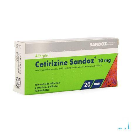 Cetirizine Sandoz Tabletten 20 X 10 mg 