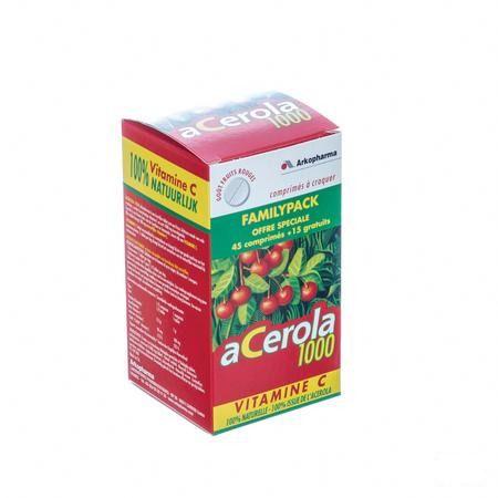 Arkovital Acerola 1000 Familypack Comprimes A Macher 60  -  Arkopharma