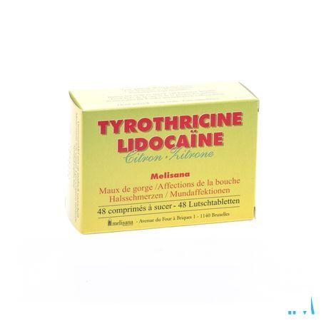 Tyrothricine Lidoca Citroen Tabletten 48  -  Melisana