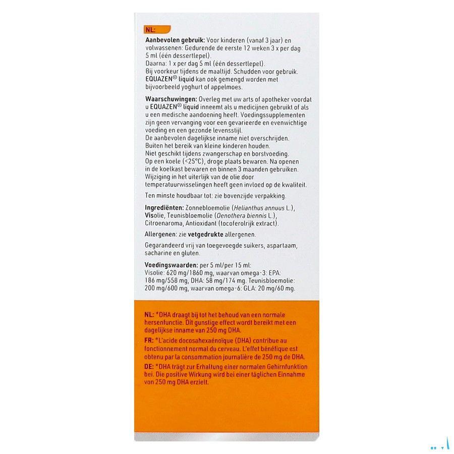 Equazen Liquid Omega Citrus 3/6 Fl 200 ml  -  Springfield Nutraceuticals