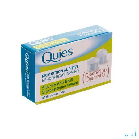 Quies Gehoorbescherming Tegen Lawaai Silic.3 Paar  -  Quies