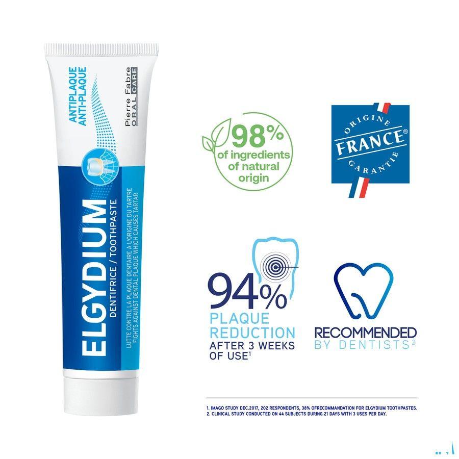Elgydium Tandpasta A/Plak Tube 75 ml