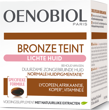 Oenobiol Bronze Teint Lichte Huid Caps 30