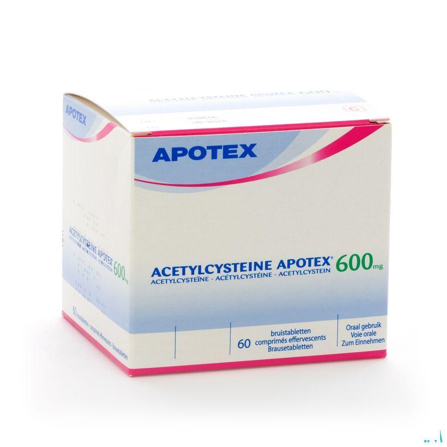 Acetylcysteine Apotex Comprimes Effervescents 60 X 600 mg