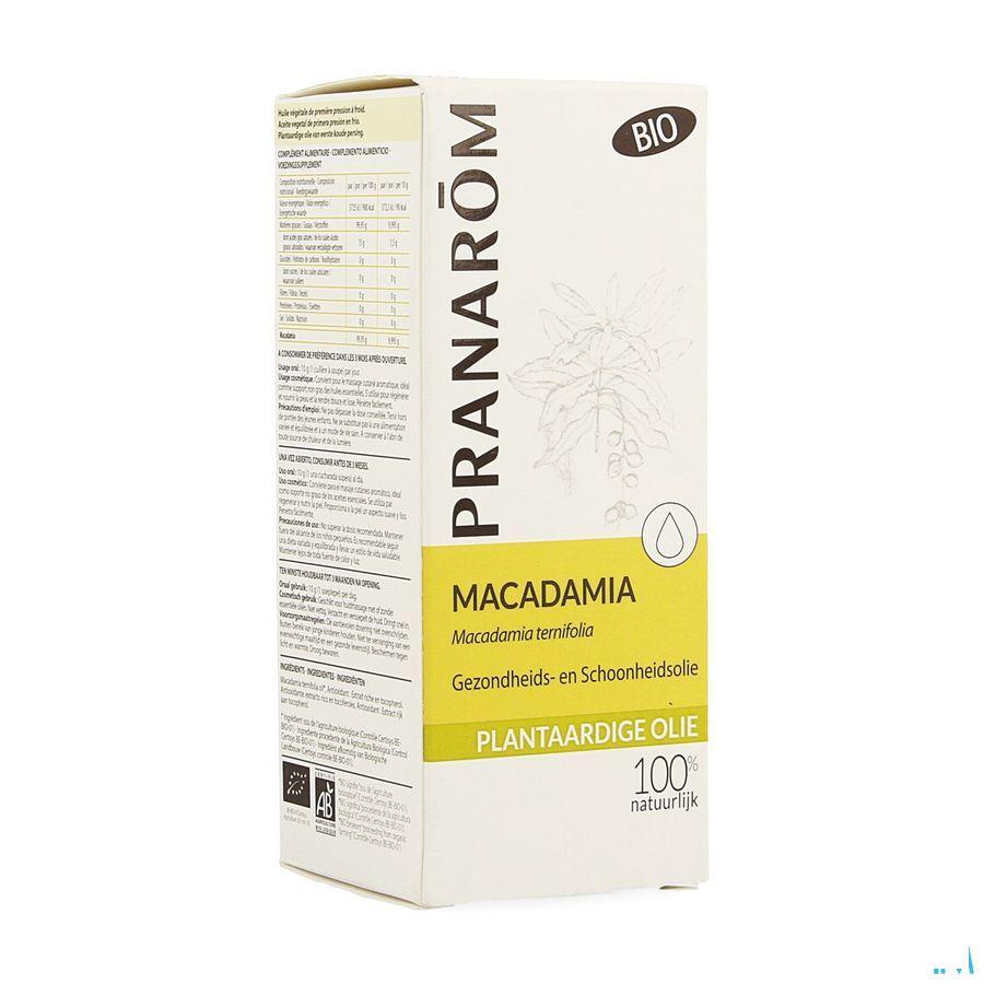 Macadamia Bio Plantaardige Olie 50 ml  -  Pranarom