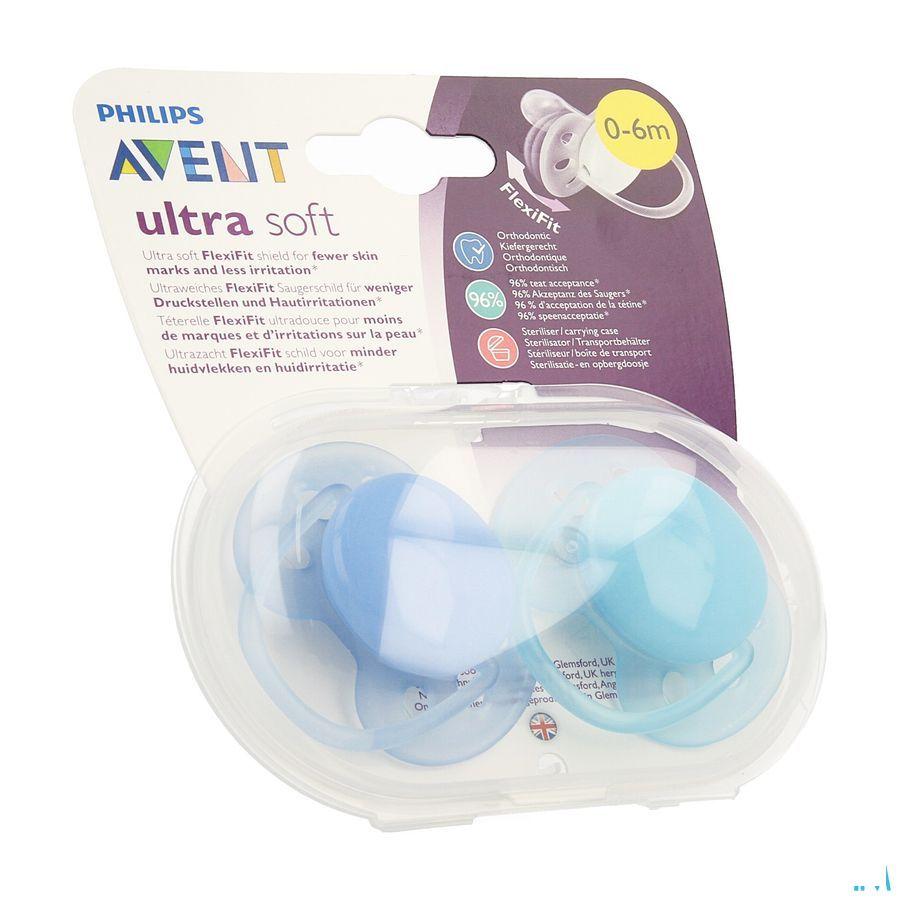 Philips Avent Sucette Soft + 0m Mix 2 Scf212/21  -  Bomedys