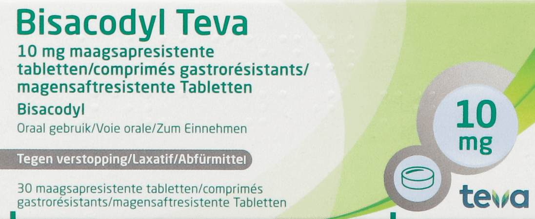 Bisacodyl Teva Dragee 30 X 10 mg