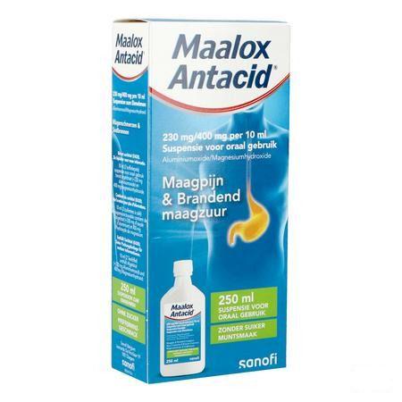 Maalox Antacid 230 mg/400 mg/10 ml Suspensie Oraal 250 ml