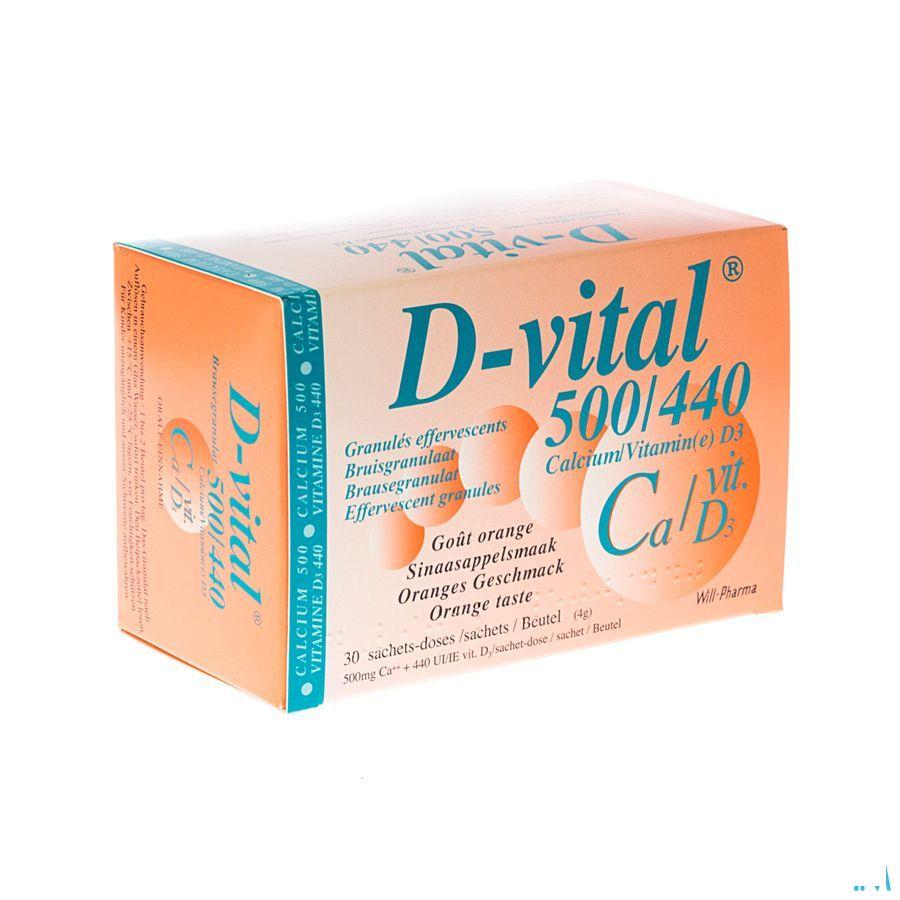 D Vital 500/440 Zakje 30  -  Will Pharma