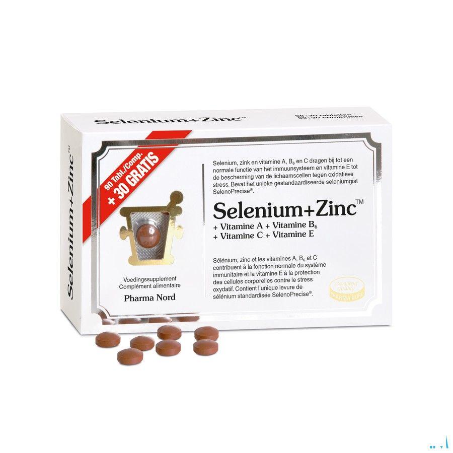 Selenium + zinc Comprimes 120 (90 + 30)  -  Pharma Nord