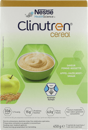 Clinutren Cereal Pomme Noisette Poudre 450 gr  -  Nestle