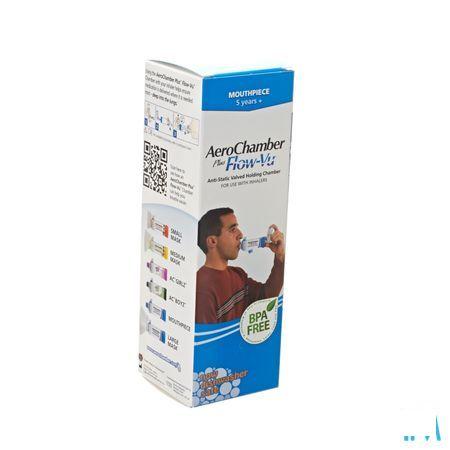 Aerochamber Plus Anti static + flow-vu-mouthpiece Adult  -  Hospithera