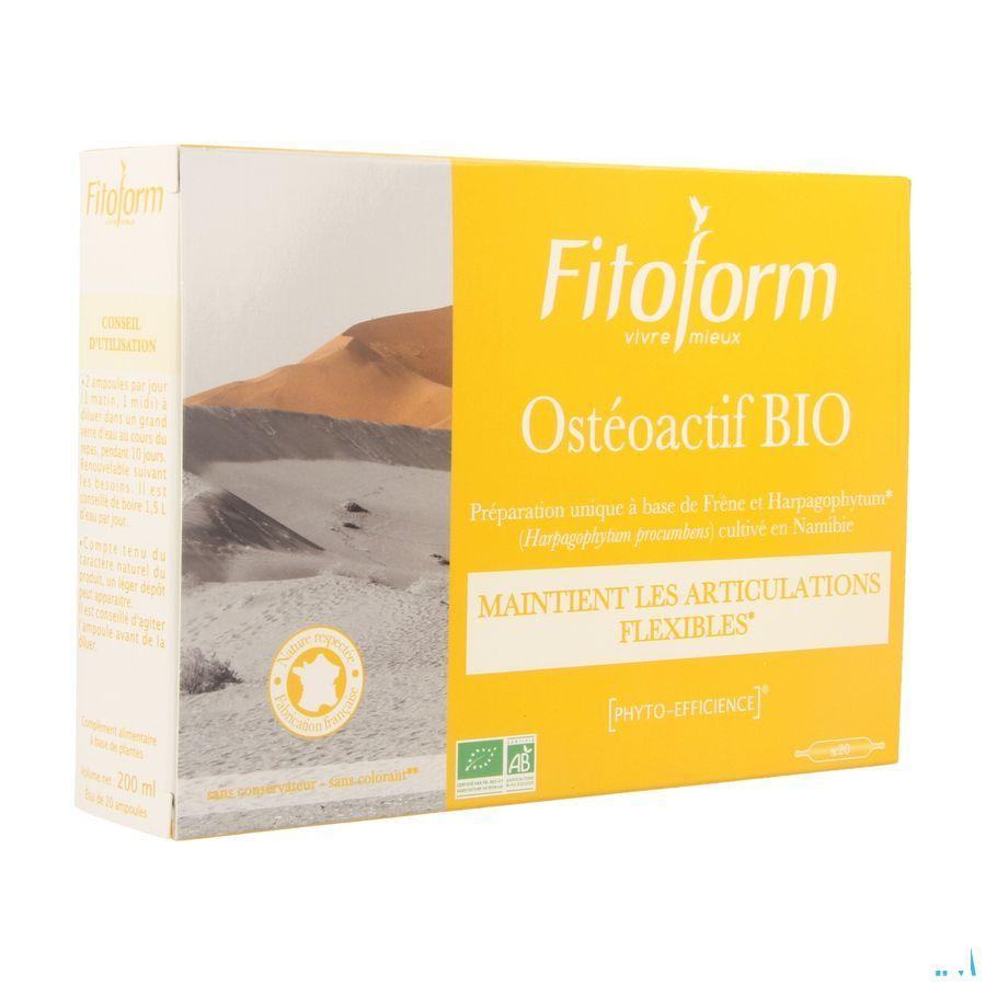 Osteoactif Bio Ampullen 20x10 ml Fitoform  -  Bioholistic Diffusion