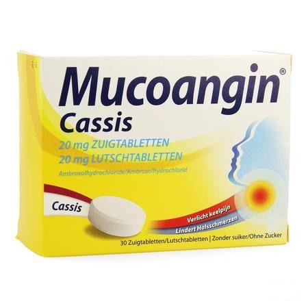Mucoangin Zwarte Bes Zuigtabletten 30x20 mg