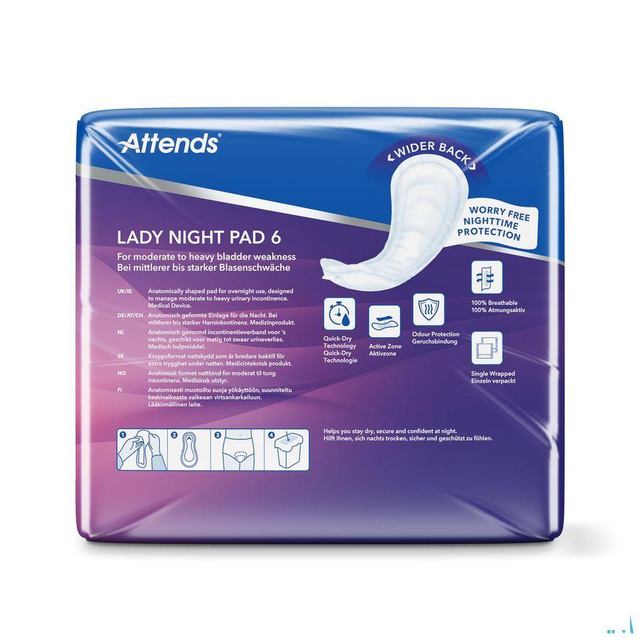 Attends Lady Night Pad 1 x 30