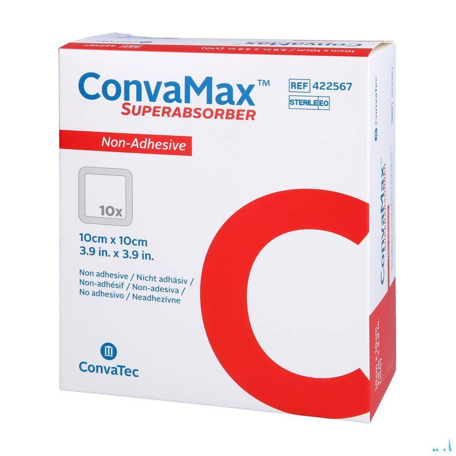 Convamax Superabsorber Non Adhesif 10 x 10Cm 10