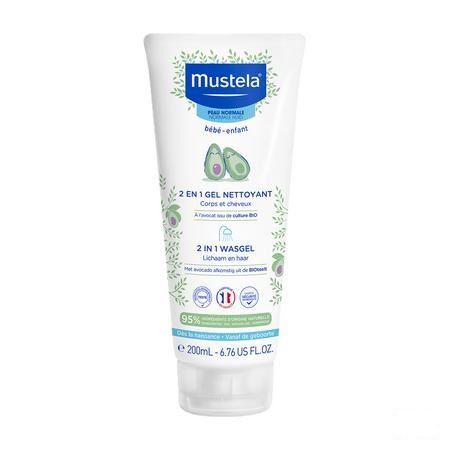 Mustela Pn 2in1 Wasgel 200 ml