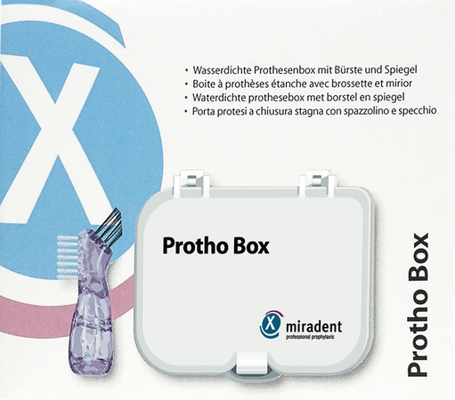 Miradent Protho Box Met Borstel Tandprothese  -  Eureka Pharma