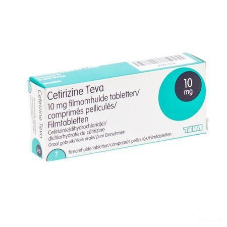 Cetirizine Teva 10 mg Comprimes Pellicules 7 