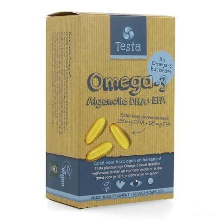 Testa Omega 3 Algenolie Dha/Epa Softgels 60  -  Nutrifarma