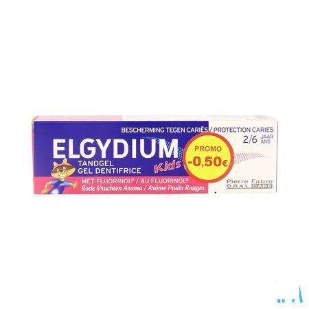 Elgydium Kids Dentif 2-6 Fr.rouge 50 ml