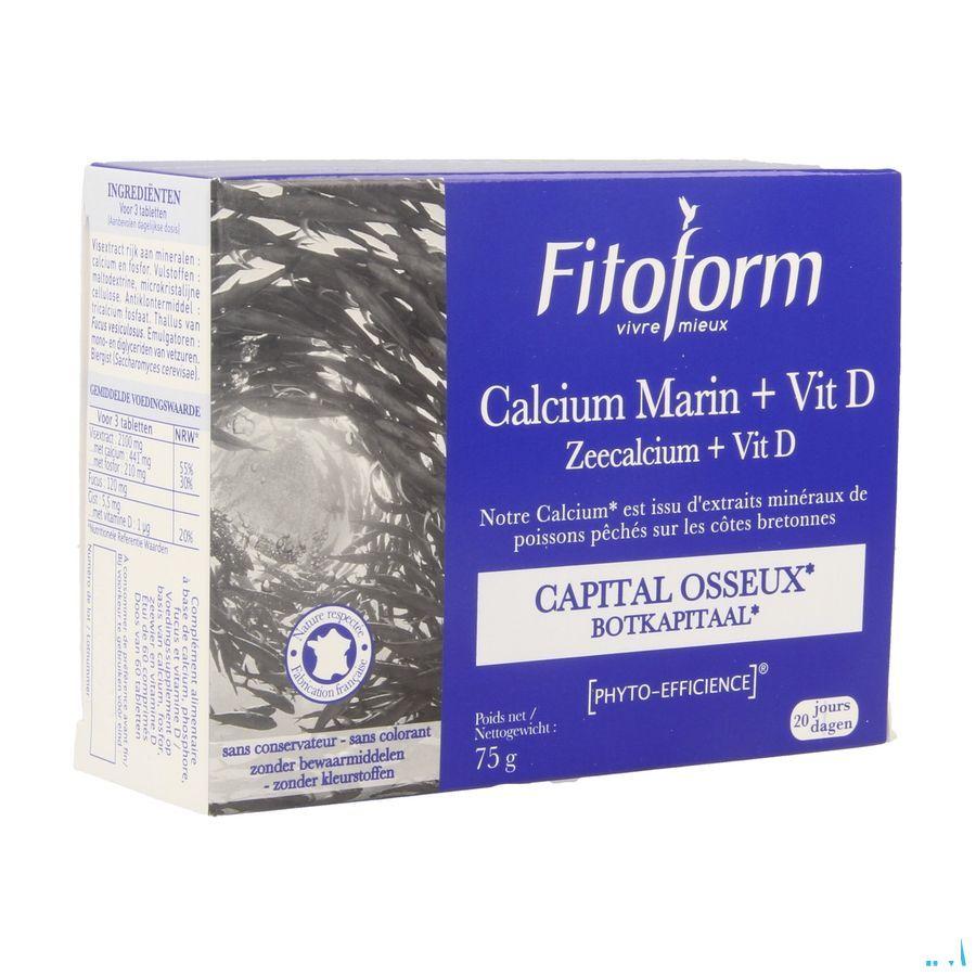 Calcium Marin Tabletten 60 Fitoform  -  Bioholistic Diffusion