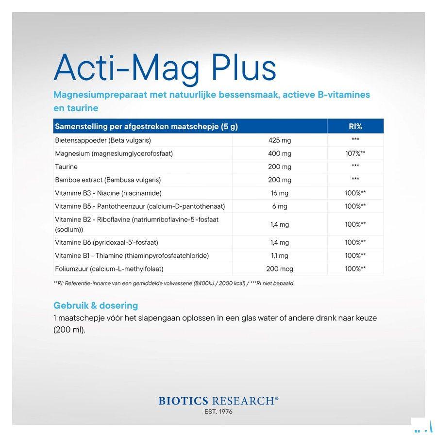 Acti-Mag Plus 200 g  -  Energetica Natura