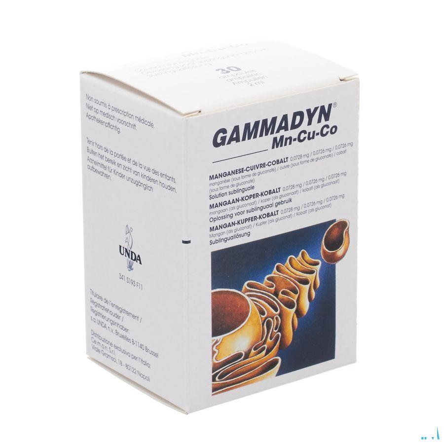 Gammadyn Ampullen 30 X 2 ml Mn-cu-co  -  Unda - Boiron