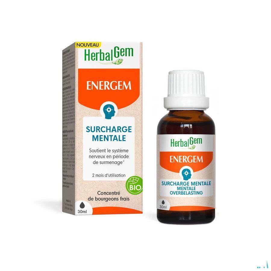 Herbalgem Energem Surcharge Mentale Goutte 30 ml