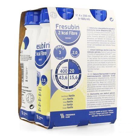 Fresubin 2 Kcal Fibre Drink 200 ml Vanille  -  Fresenius