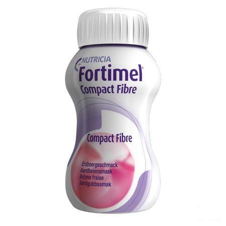 Fortimel Compact Fibre Aardbei 4x125 ml  -  Nutricia