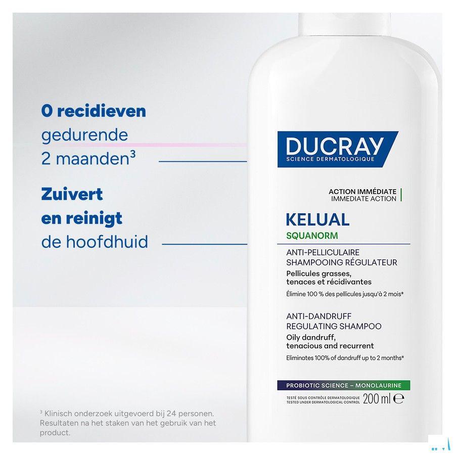 Ducray Kelual Squanorm Shampooing Pellicules Grasses 200 ml