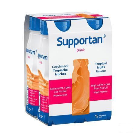 Supportan Fruits Tropicaux Flacon 4x200 ml 7019601  -  Fresenius
