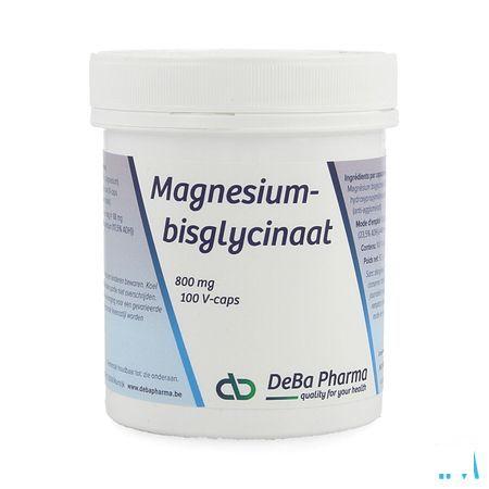 Magnesiumbisglycinaat 800Mg V-Caps 100  -  Deba Pharma