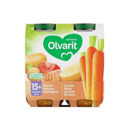 Olvarit Carotte Dinde Puree 2x250 gr 15m00  -  Nutricia